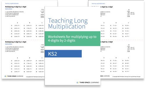 FREE KS2 Long Multiplication Worksheets