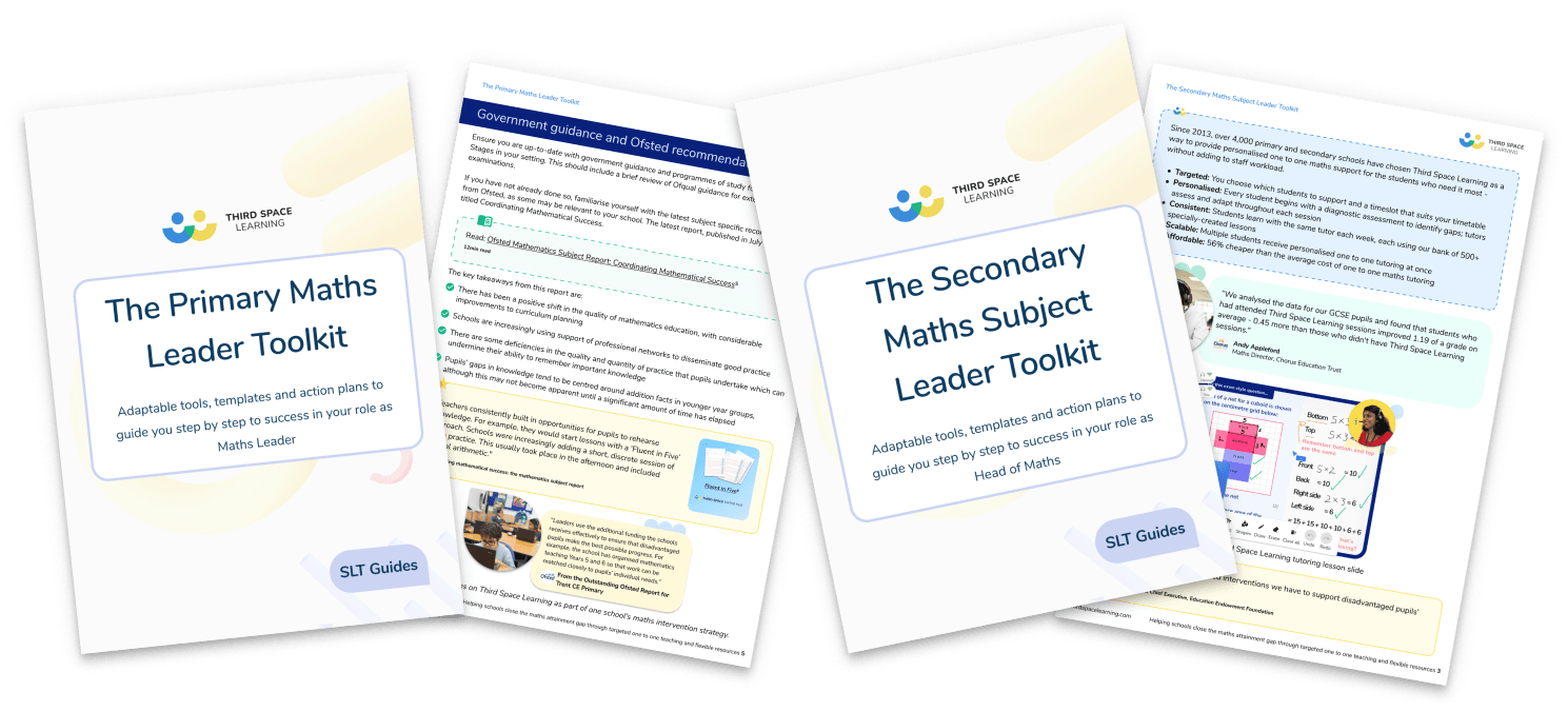 Maths Subject Leader Toolkits