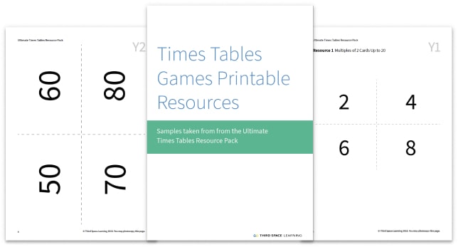 Times Tables Games Printable Resources