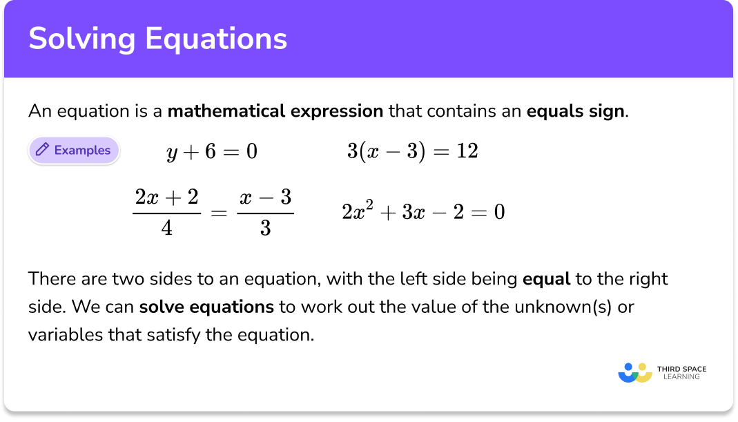 Simple Equation With Examples Tessshebaylo