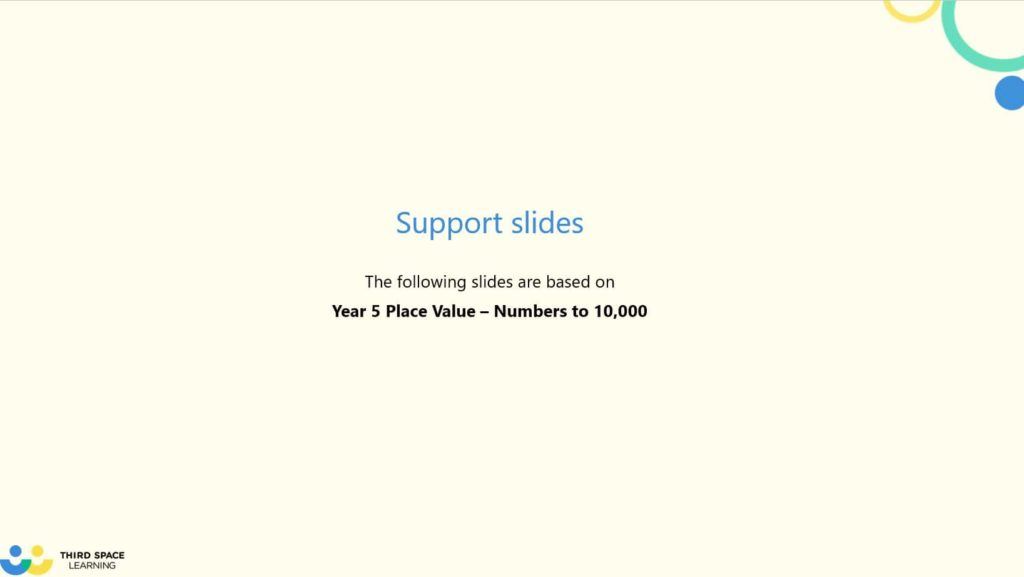 Support slides introduction