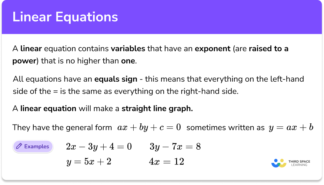 Linear Equations Examples Home Design Ideas