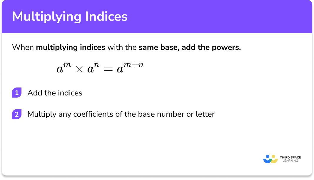 Multiplying indices