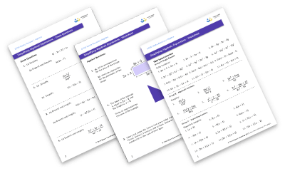 [FREE] Algebraic Expressions Worksheet - GCSE Maths Revision Questions