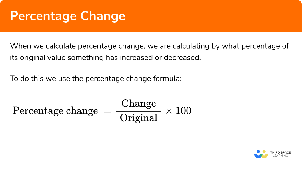 What is percentage change?