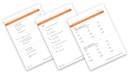 Ordering fractions worksheet