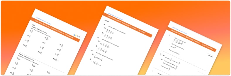 Equivalent fractions worksheet (includes numerator and denominator)
