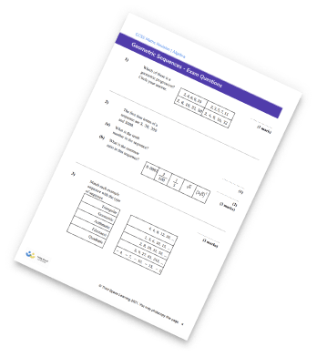 Geometric Sequence Worksheet