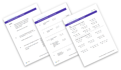 Free Simultaneous Equations Worksheet Gcse Maths Revision Questions