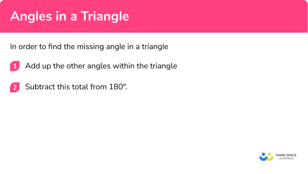 Angles In A Triangle GCSE Maths Steps, Examples & Worksheet