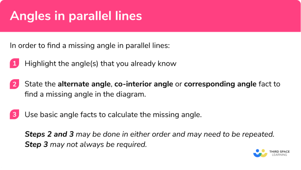 Angles In Parallel Lines GCSE Maths Steps & Examples