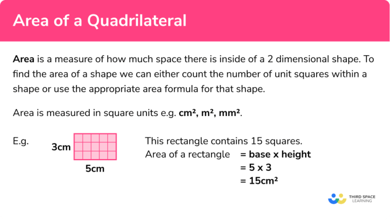 Area Of Quadrilateral Gcse Maths Steps And Examples 3930