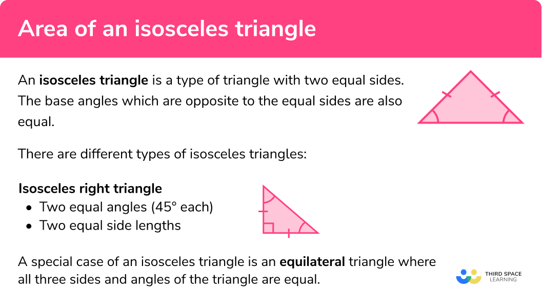 What is an isosceles triangle?