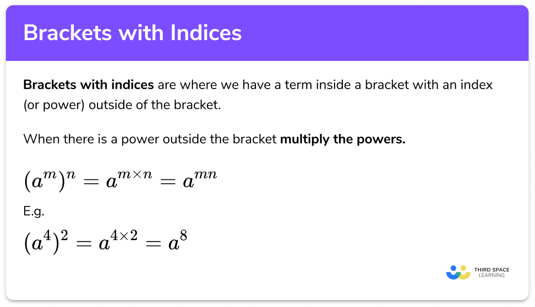What are brackets with indices?
