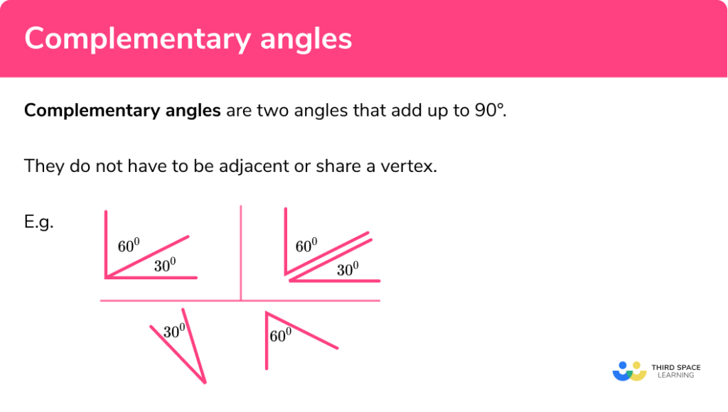 complementary-angles-gcse-maths-steps-examples