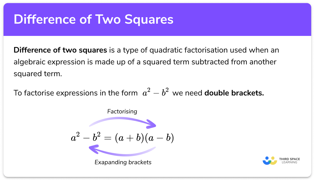 Difference of two squares