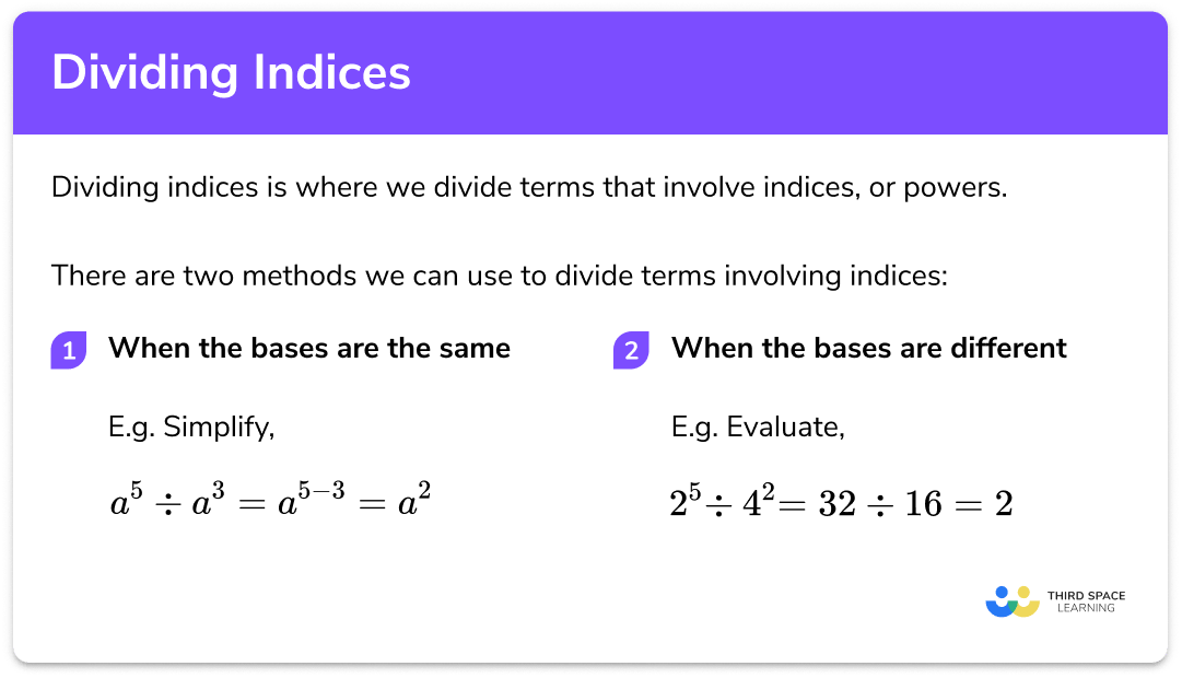 Dividing indices