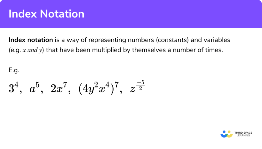 index-notation-gcse-maths-steps-examples-worksheet