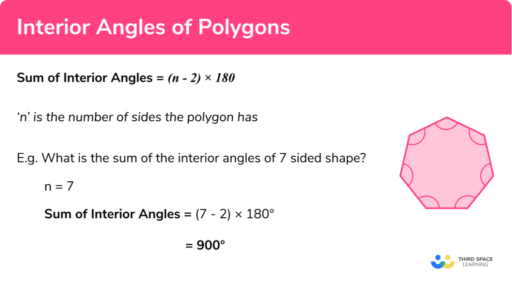 Interior Angles Of A Polygon GCSE Maths Steps & Examples