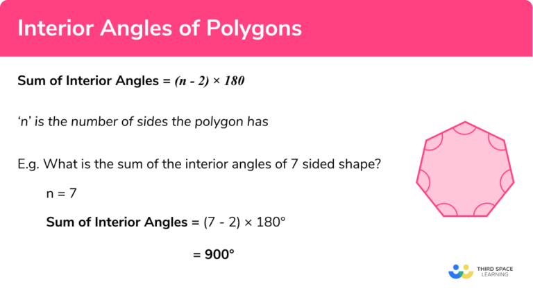 Interior Angles Of A Polygon- GCSE Maths - Steps & Examples