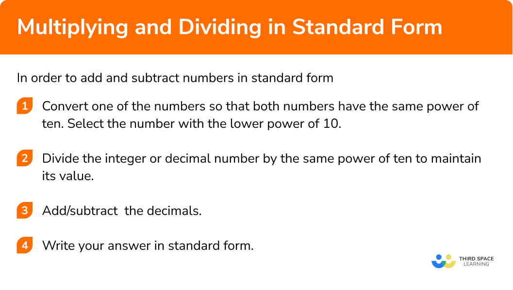 How to multiply and divide with standard form