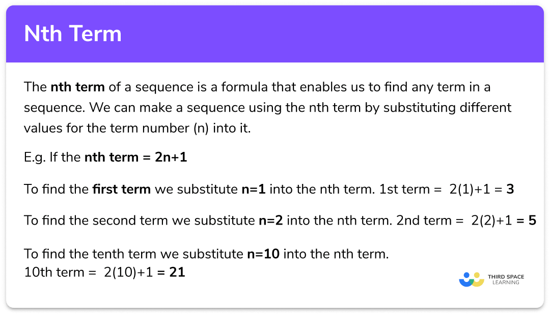 Nth Term Of Sequence GCSE Steps, Examples & Worksheet
