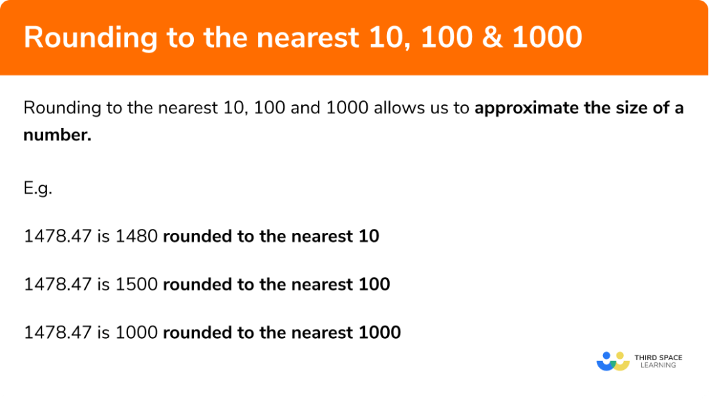 Rounding to the Nearest 10, 100 and 1000 - GCSE Maths - Revision