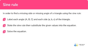 Sine Rule - GCSE Maths - Steps, Examples & Worksheet