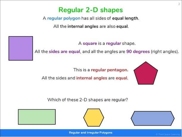 Year 5 Irregular Polygons, Third Space Learning