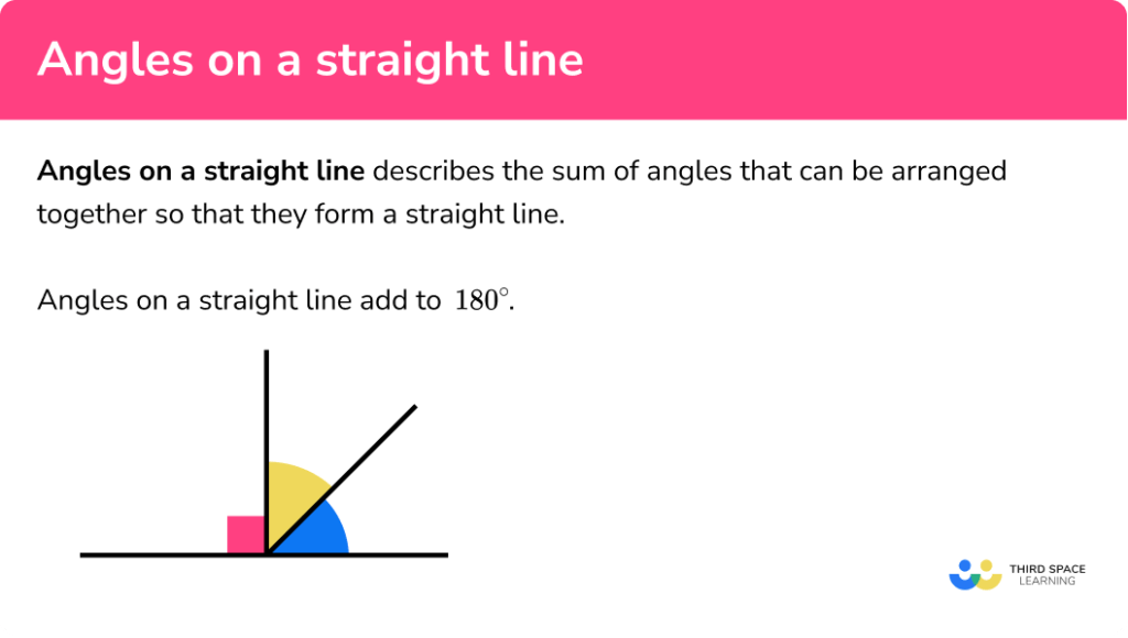 angles-on-a-straight-line-gcse-maths-steps-examples