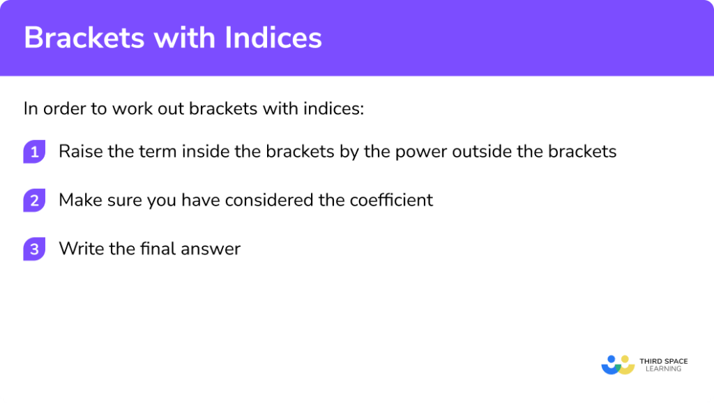 Brackets With Indices GCSE Maths Steps & Examples