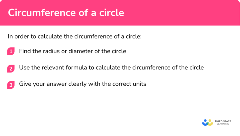 Circumference Of A Circle - GCSE Maths - Steps & Examples