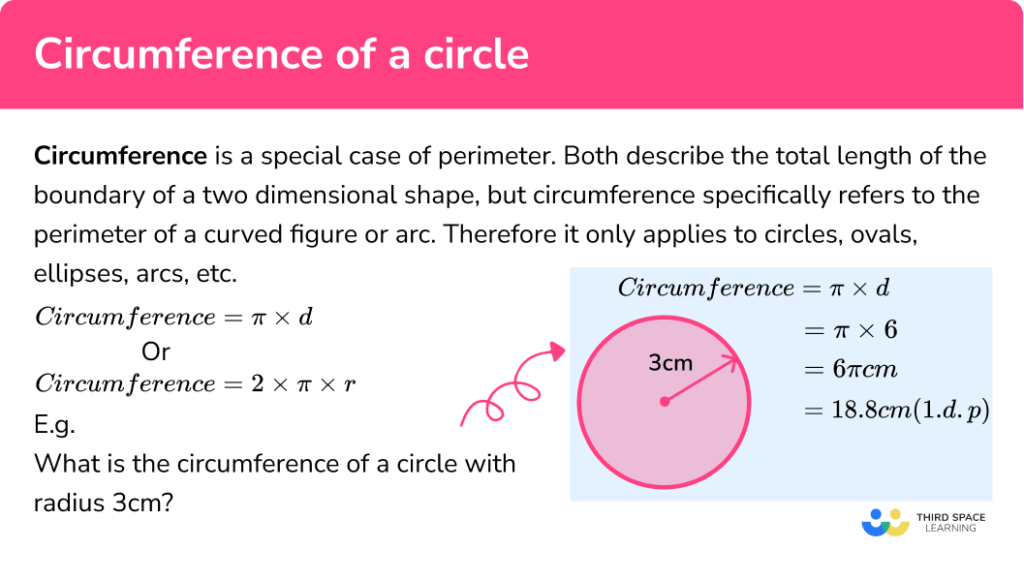 Circumference Of A Circle - GCSE Maths - Steps & Examples