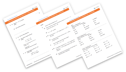 Standard form calculator worksheet