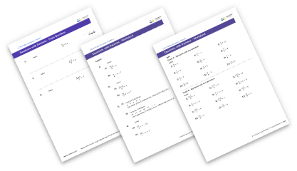 Equations with fractions worksheet