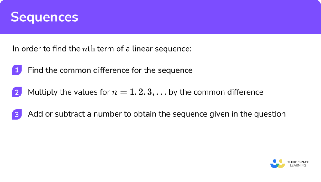 Sequences GCSE Maths Steps, Examples & Worksheet