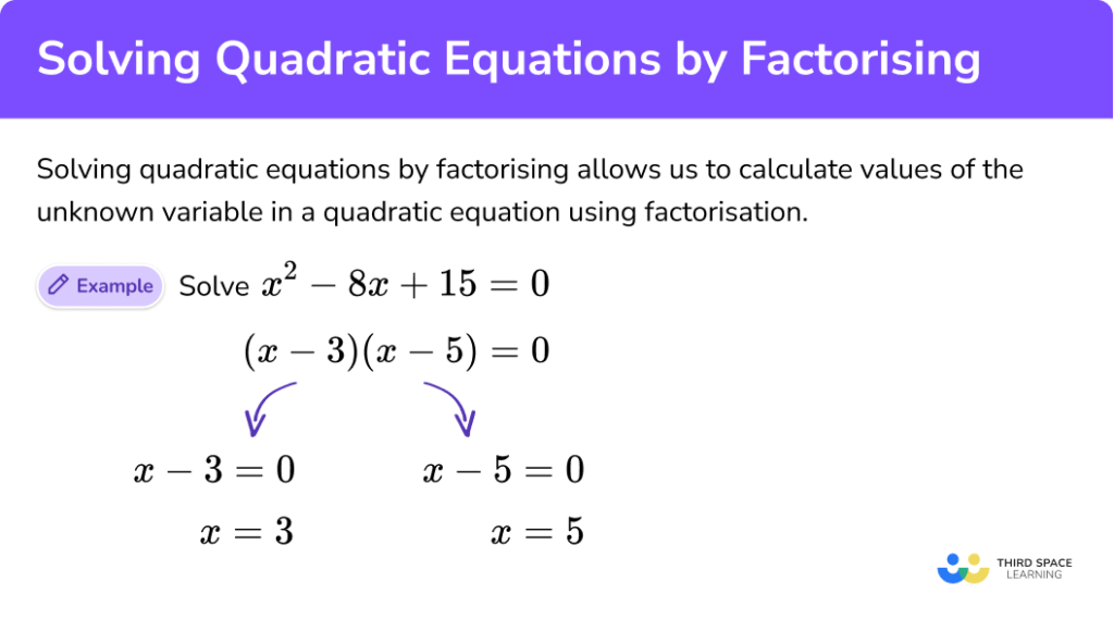 Solving Quadratic Equations Gcse Maths Revision 5258