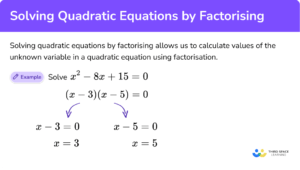 Solving Quadratic Equations - GCSE Maths - Revision