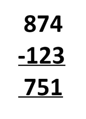 standard algorithm - column subtraction 10