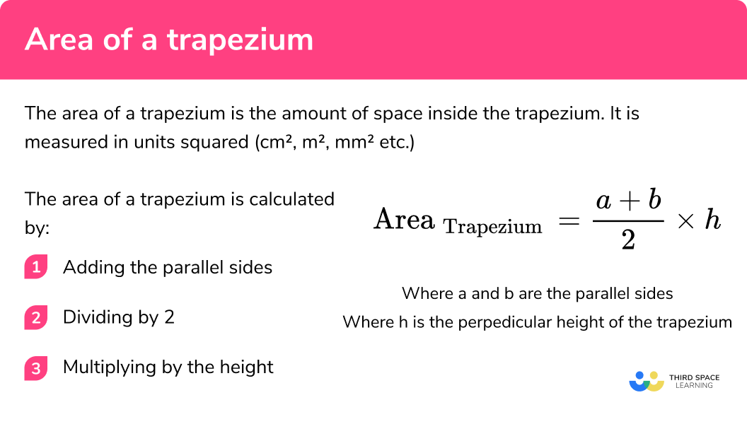 What is the area of a trapezium?