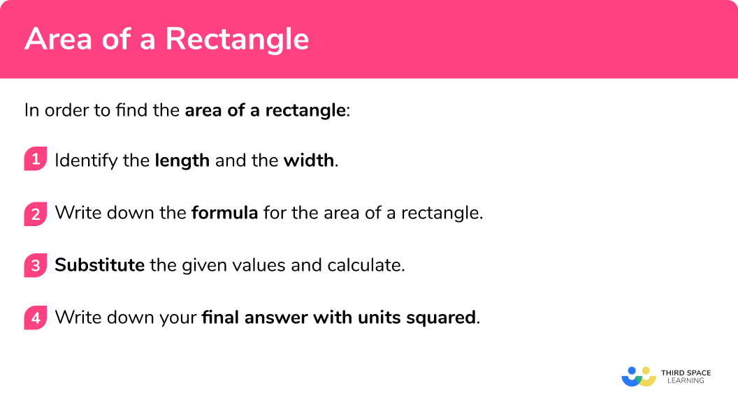 How to find the area of a rectangle