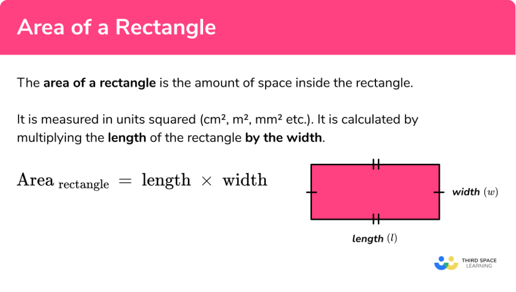 Area Of A Rectangle GCSE Maths Steps & Examples