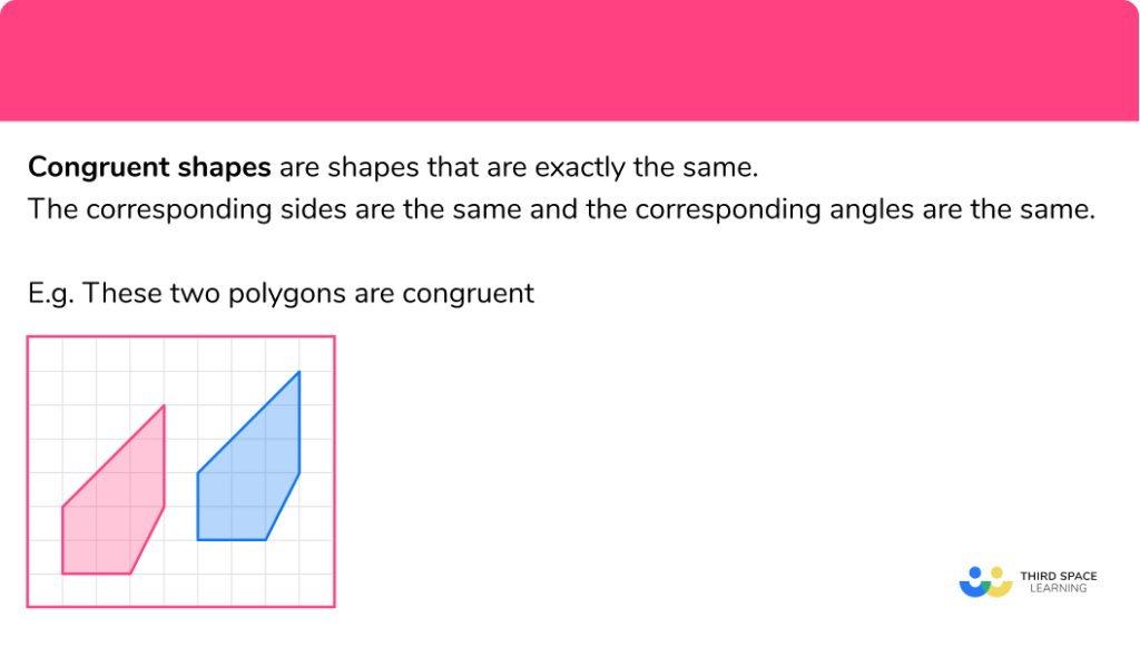 Congruent Shapes Gcse Maths Steps Examples And Worksheet