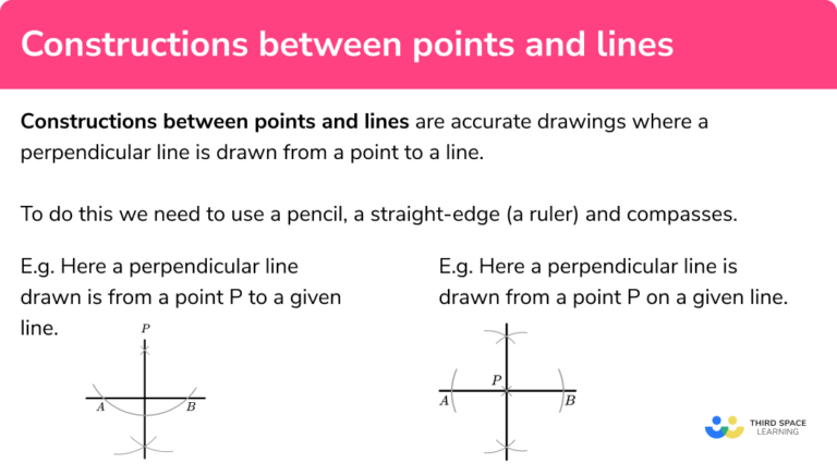 Constructing Perpendicular Lines - Steps, Examples & Worksheet