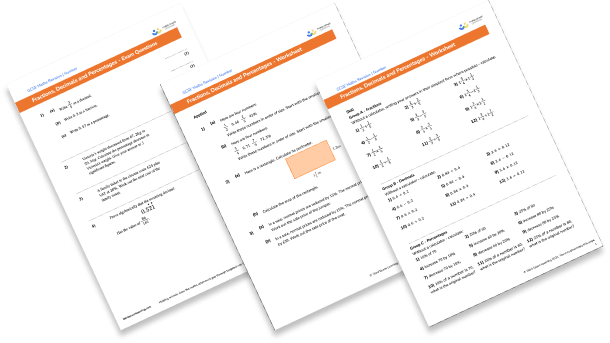 Recurring decimals to fractions worksheet