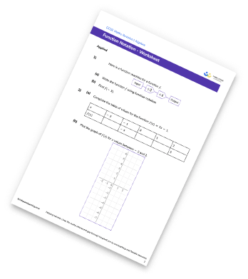 Function Notation Worksheet