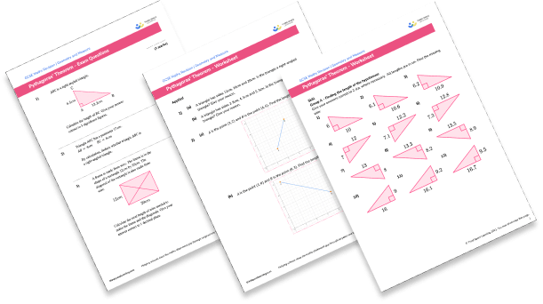 Pythagoras theorem worksheet