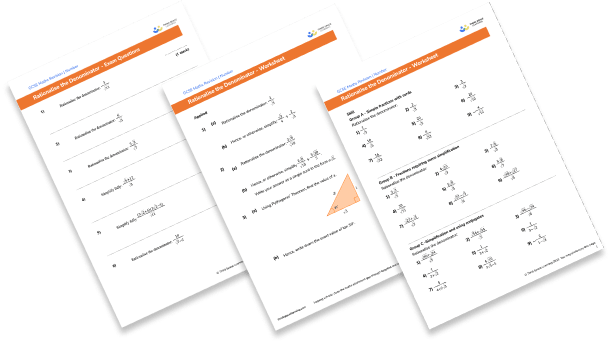 Rationalising the denominator worksheet