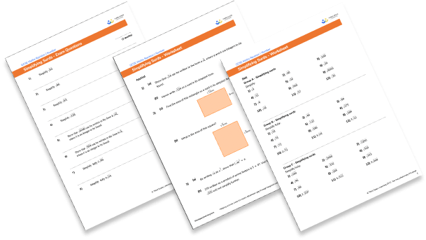 Simplifying surds worksheet