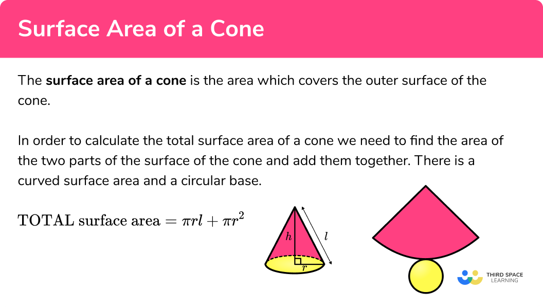 What is the surface area of a cone?